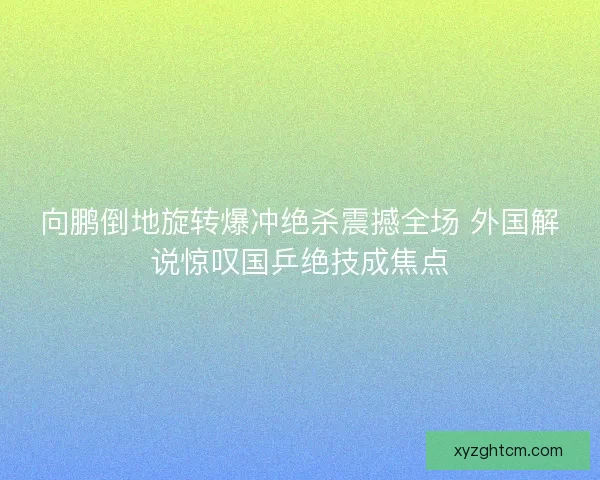 向鹏倒地旋转爆冲绝杀震撼全场 外国解说惊叹国乒绝技成焦点